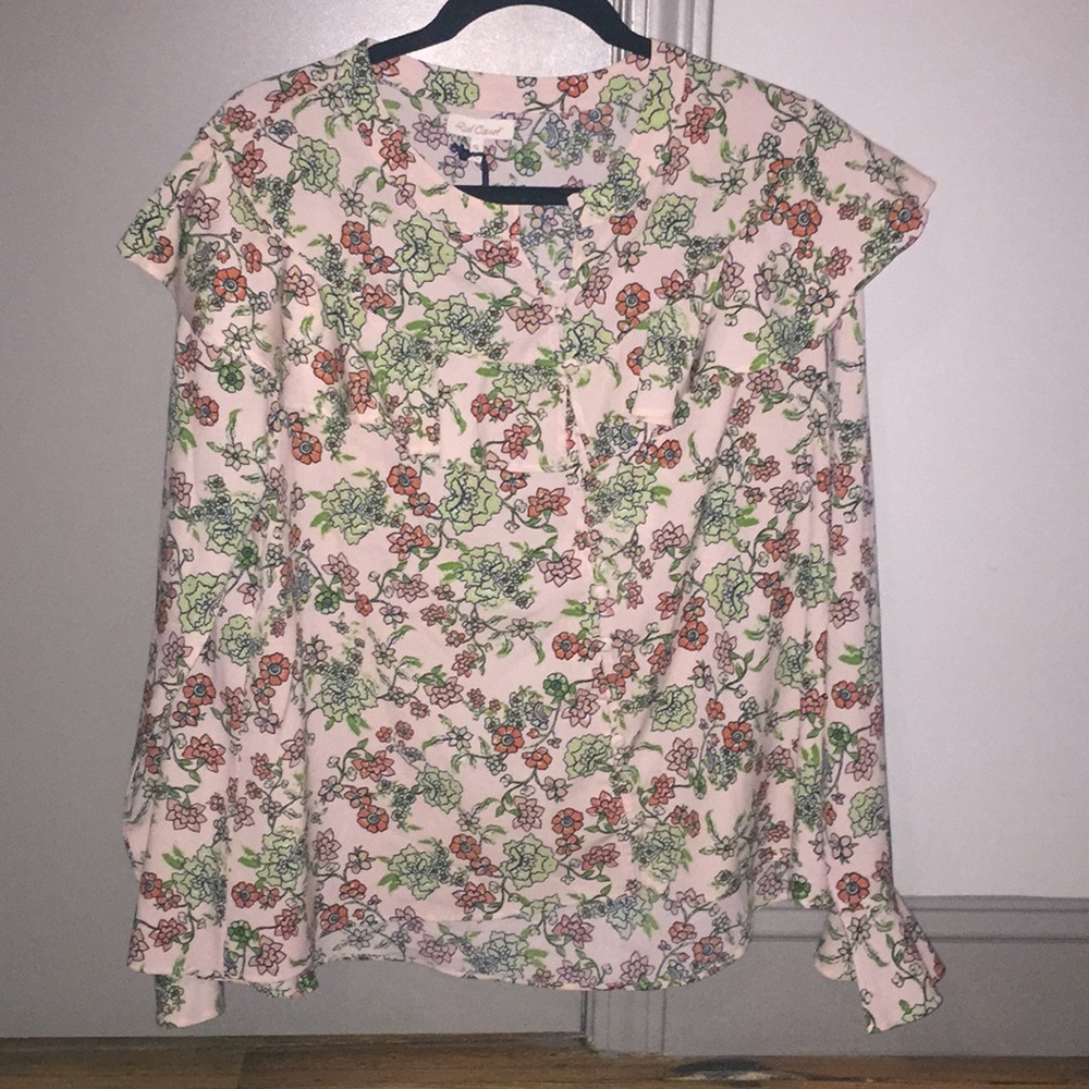 Floral Ruffle Blouse